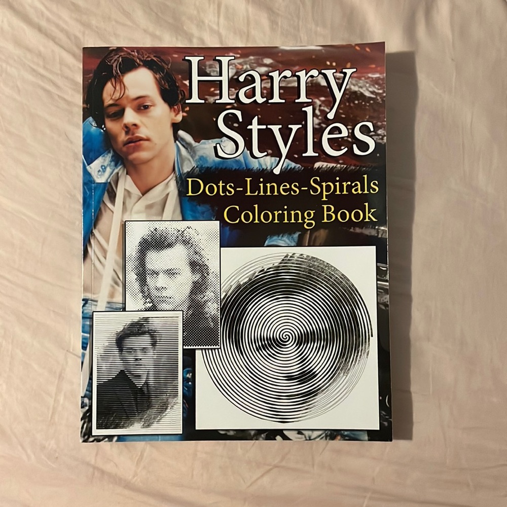 NEW NEVER USED harry styles coloring book